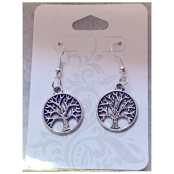 NWOT Artisan Crafted Tree Of Life Sterling Silver EarWires - Picture 1 of 6